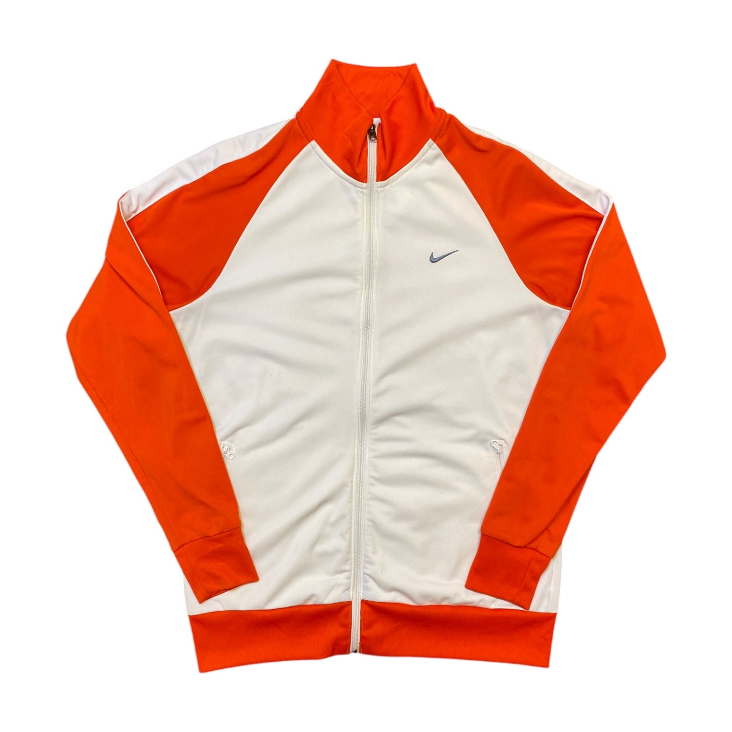 Nike Orange/White Zip-Up Jacket